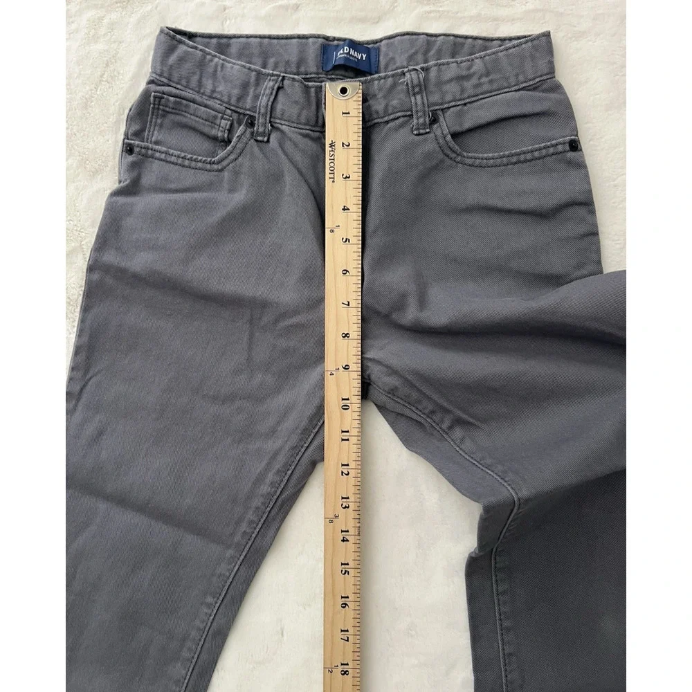 Old Navy Gray Skinny Jeans Youth Size 14 Regular Mid Rise Stretch Denim Pant